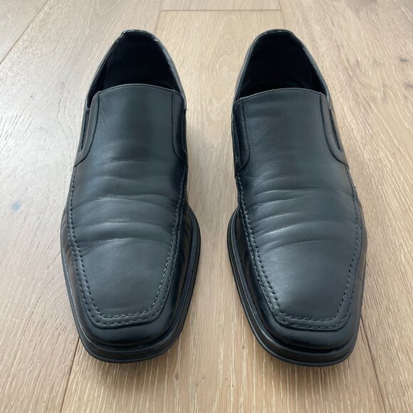 Bruno Magli Shoes Men 9.5 Raging Slip On Loafer Black Leather Italy Handmade main image 12
